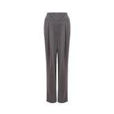 Lardini Chic Gray Wool Trousers for Sophisticated Style -   -  Lardini.